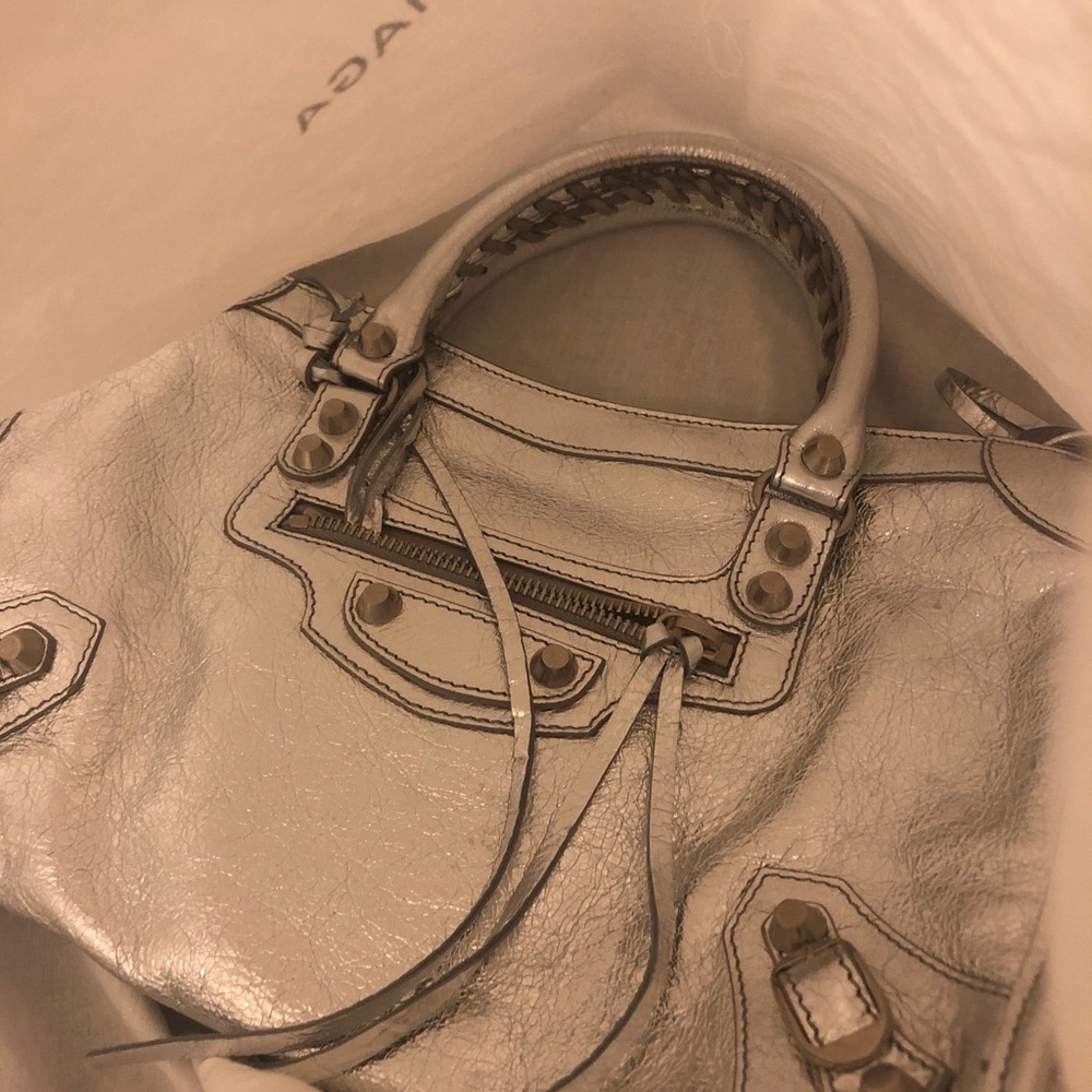 Silver Balenciaga Small Crossbody